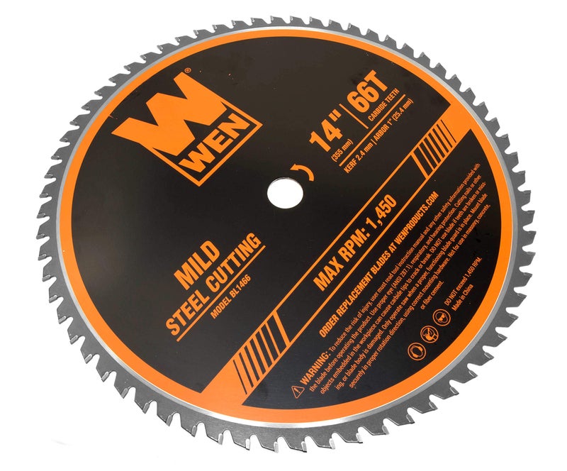 WEN BL1466 14-Inch 66-Tooth Carbide-Tipped Professional Metal Saw Blade for Mild Steel Cutting - Image 4
